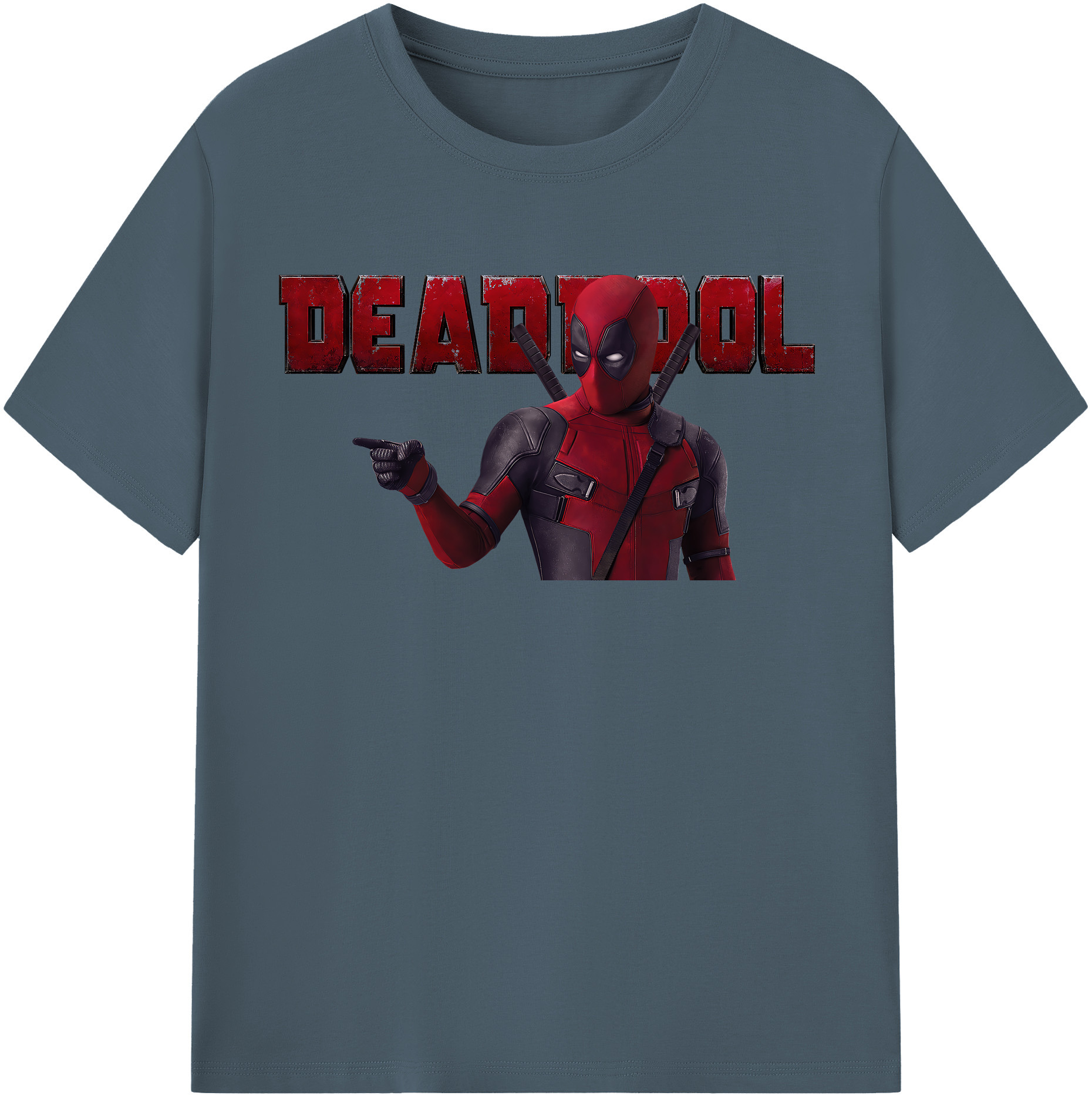 （画像用） Deadpool デッドプール 綿100％半袖Tシャツ（フロントプリント）